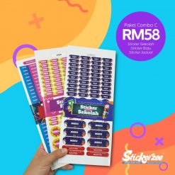 Sticker Sekolah - Combo C