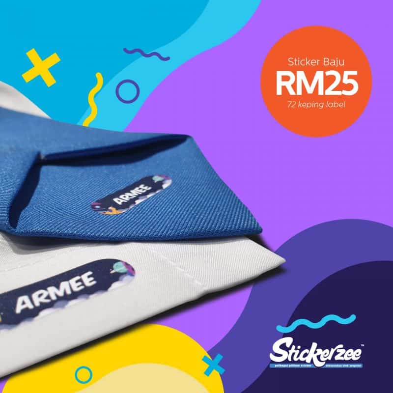 Sticker Baju Iron On Labels Zeeprint Sri Damansara