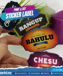 Alternative view of Sticker Label Digital Print