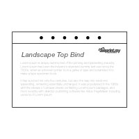 Landscape - Top BindBind